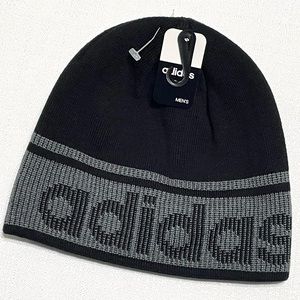 Adidas Men’s Beanie Winter Hat Midway II 0142211 Acrylic Black & Gray OSFA New